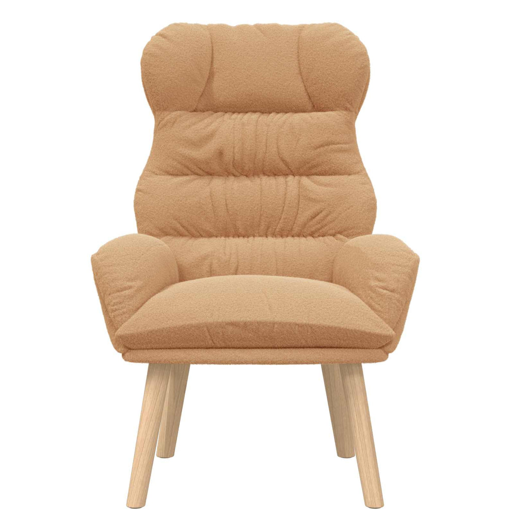 sillón Beige 69 x 74 x 93 cm Tela Sherpa