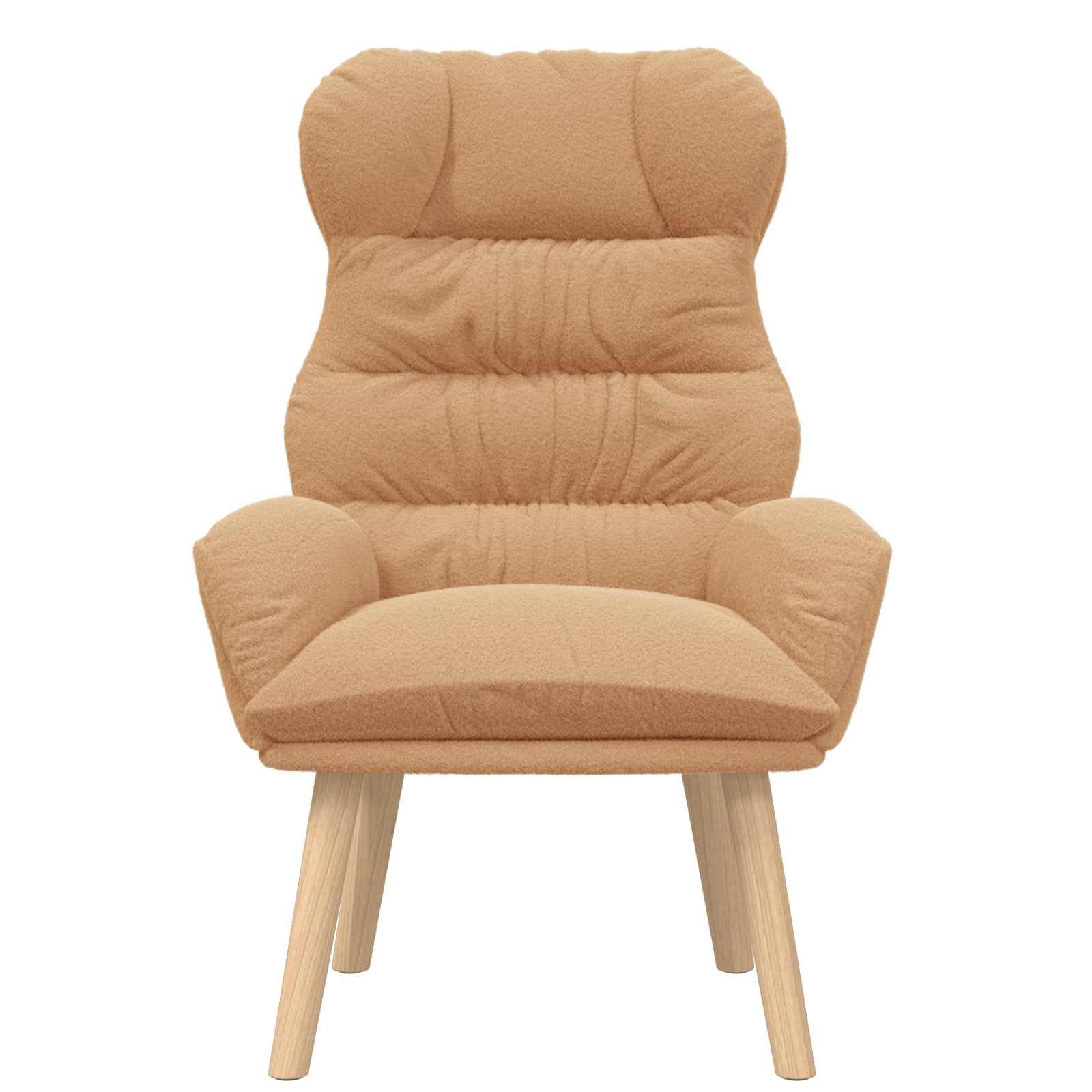 sillón Beige 69 x 74 x 93 cm Tela Sherpa