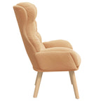 sillón Beige 69 x 74 x 93 cm Tela Sherpa