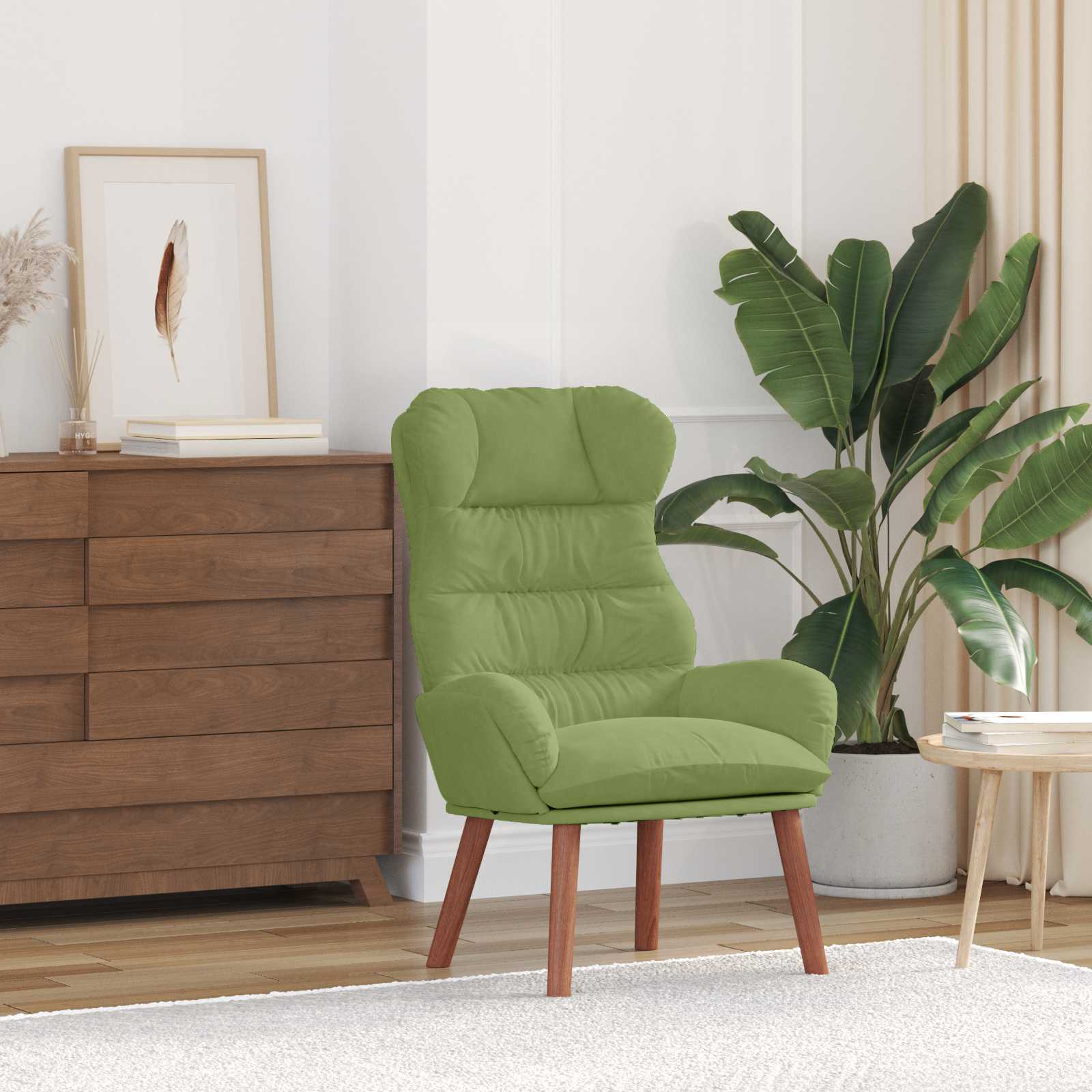 Poltrona Amarela 69 x 74 x 93 cm Veludo