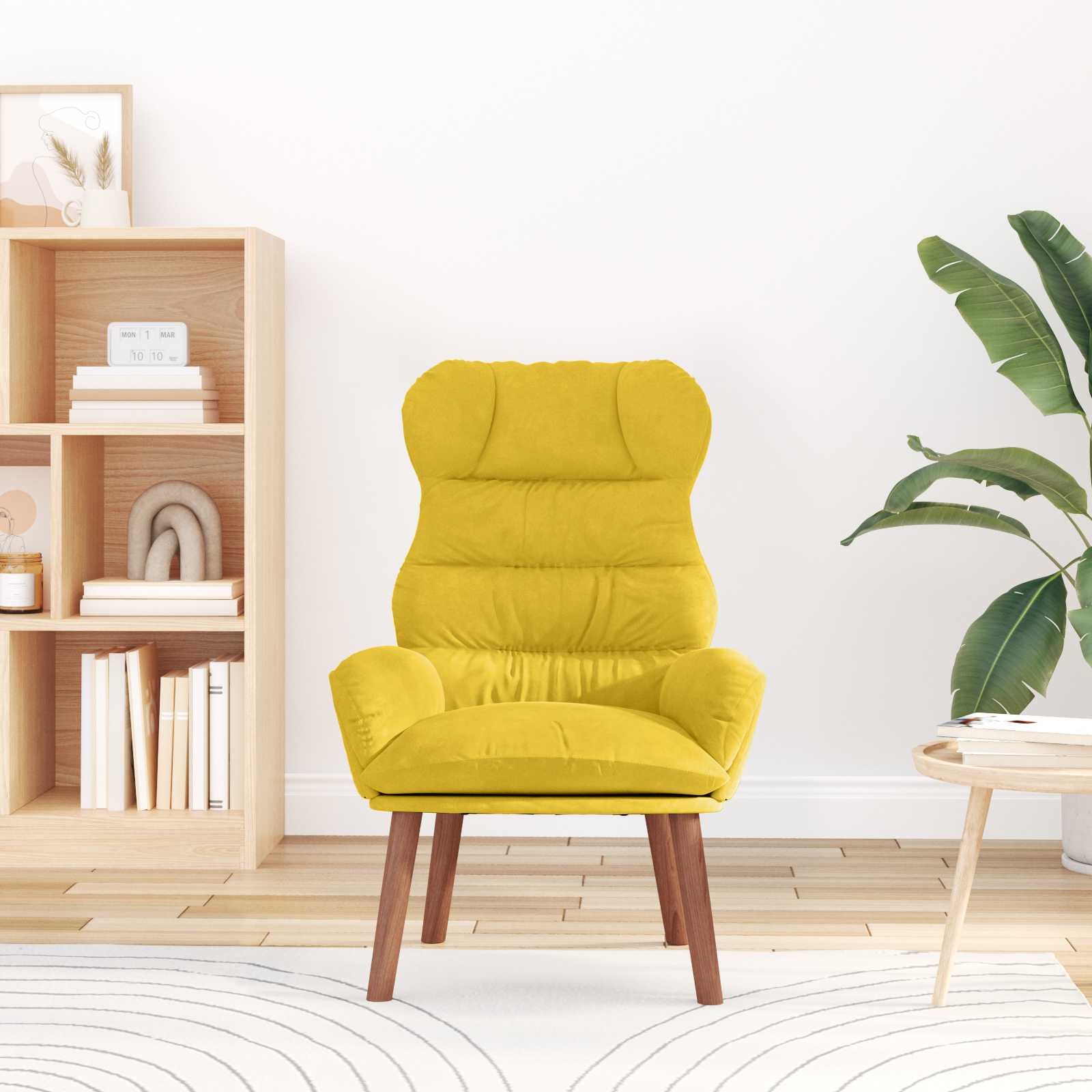 sillón Amarillo 69 x 74 x 93 cm Terciopelo