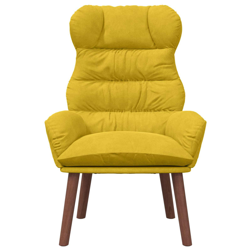 sillón Amarillo 69 x 74 x 93 cm Terciopelo