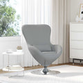 Sillón huevo Gris Claro 63 x 73 x 90 cm tela