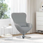 Poltrona ovo cinzenta clara 63 x 73 x 90 cm tecido
