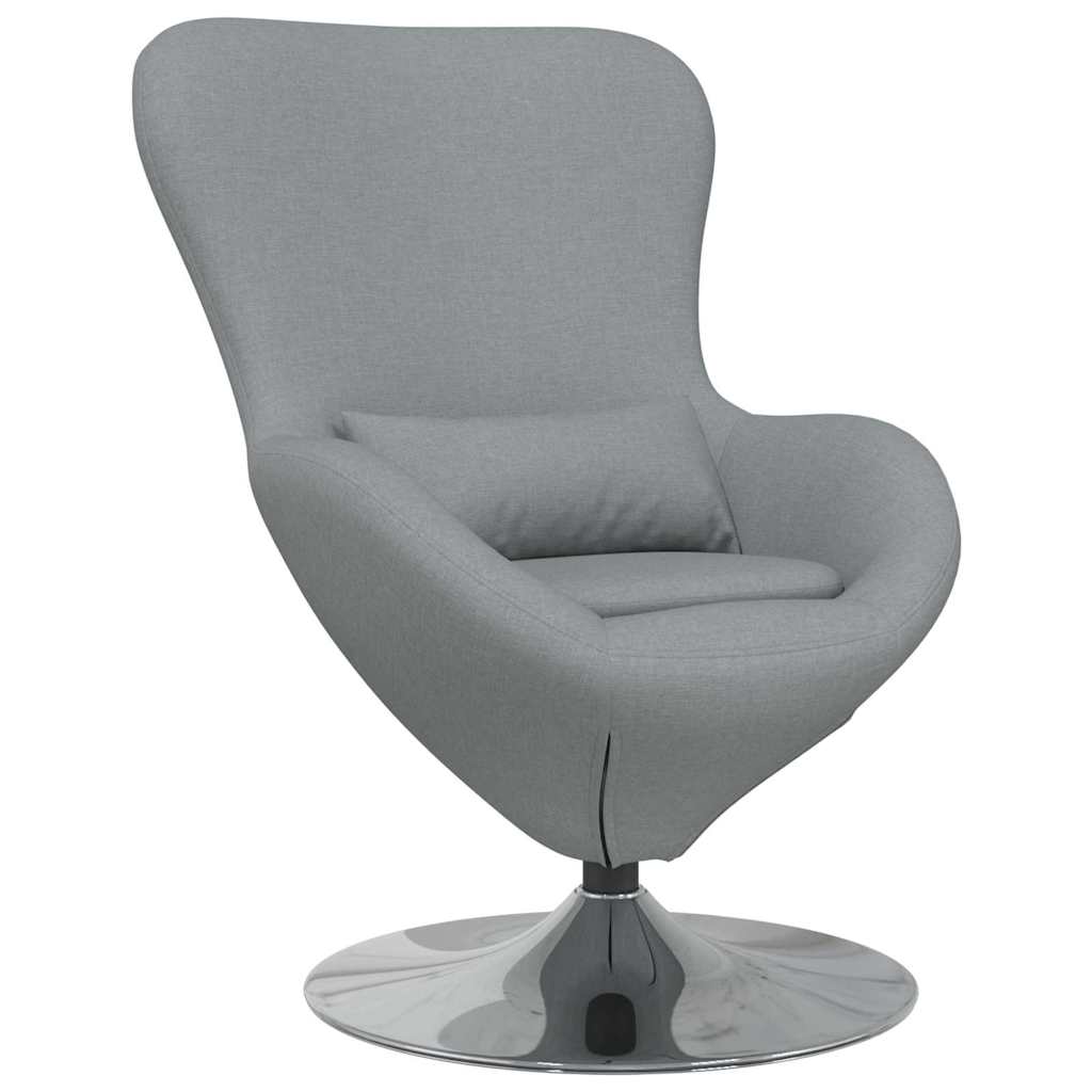 Sillón huevo Gris Claro 63 x 73 x 90 cm tela