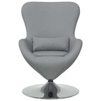 Sillón huevo Gris Claro 63 x 73 x 90 cm tela