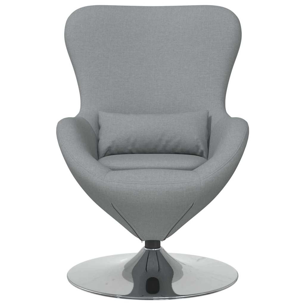 Sillón huevo Gris Claro 63 x 73 x 90 cm tela