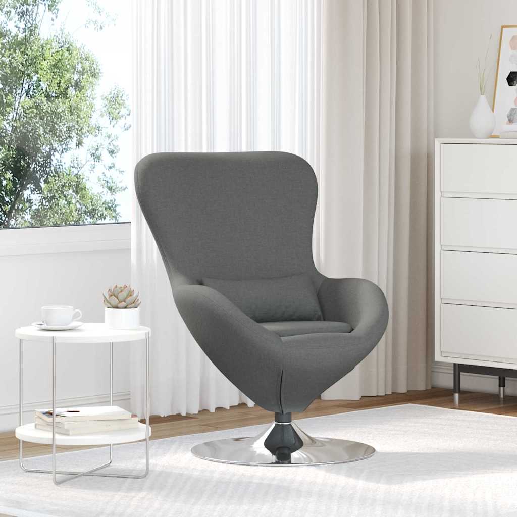 Egg armchair Light Gray 63 x 73 x 90 cm fabric