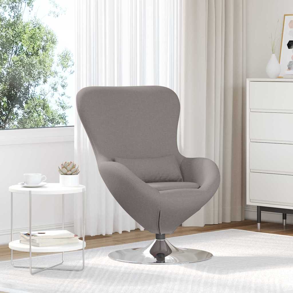 Egg armchair Light Gray 63 x 73 x 90 cm fabric