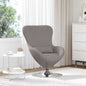Poltrona ovo cinzenta clara 63 x 73 x 90 cm tecido