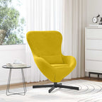 Sillón huevo Amarillo 63 x 73 x 90 cm Terciopelo