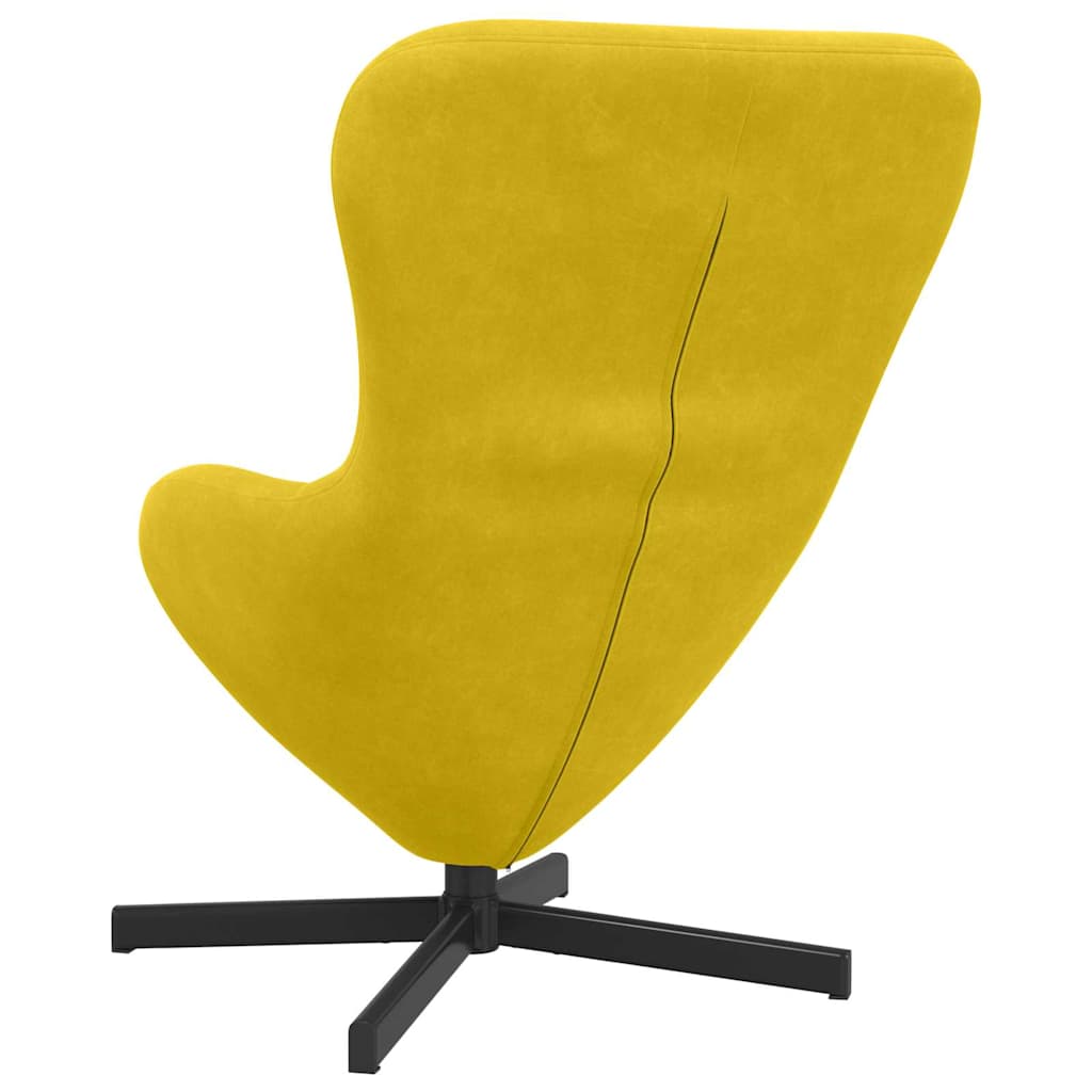 Sillón huevo Amarillo 63 x 73 x 90 cm Terciopelo