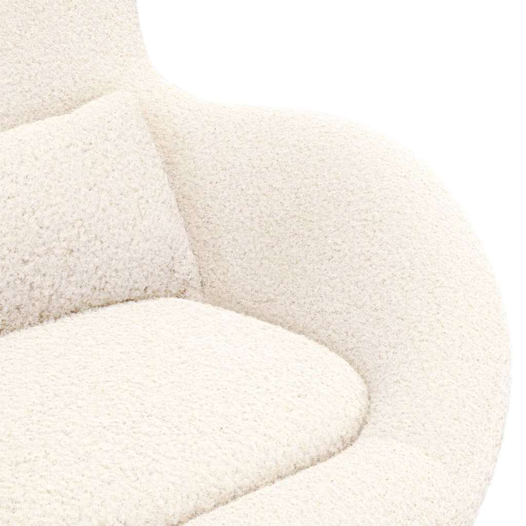 Sillón huevo Crema 63 x 73 x 90 cm tela