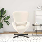 Sillón huevo Crema 63 x 73 x 90 cm tela