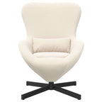 Sillón huevo Crema 63 x 73 x 90 cm tela