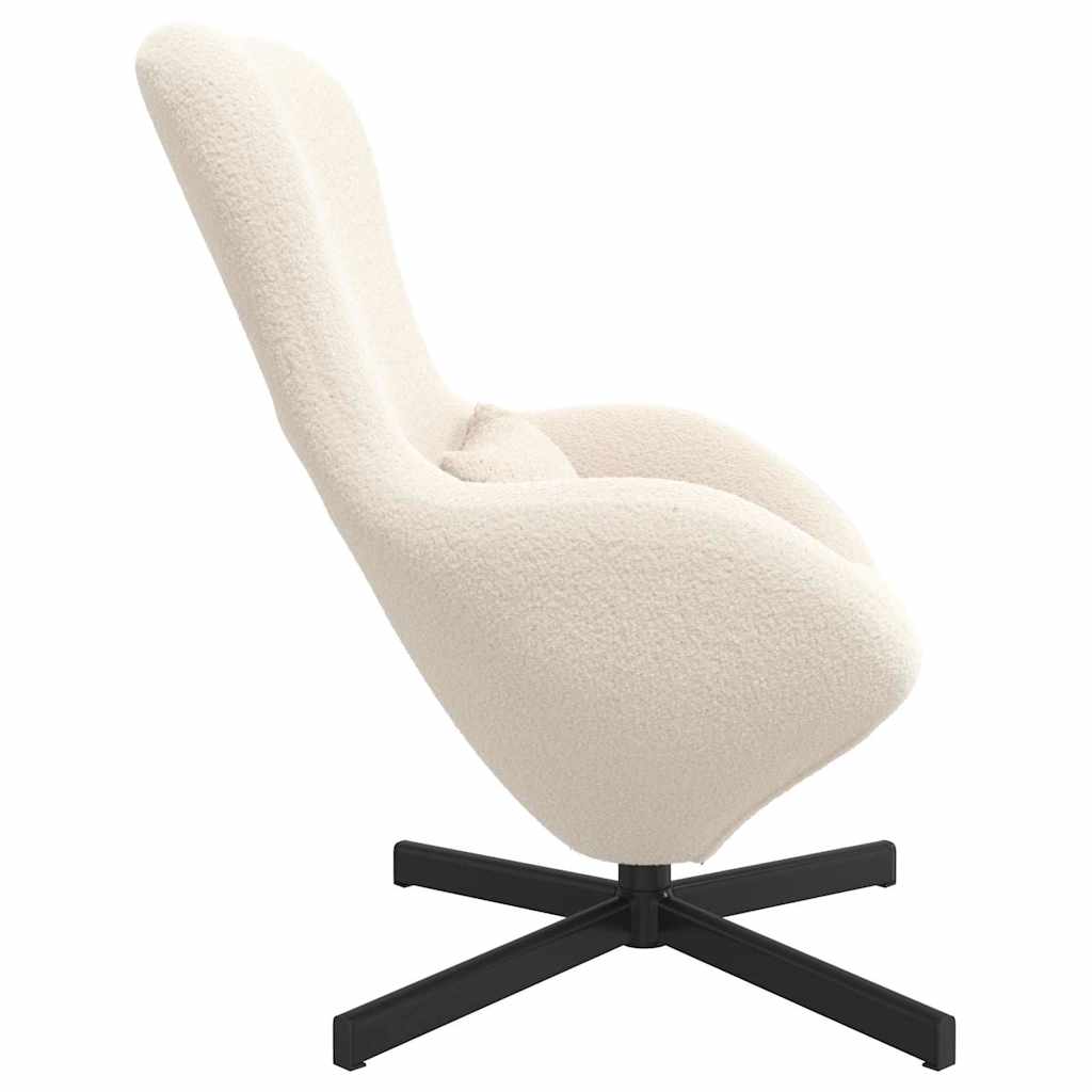 Sillón huevo Crema 63 x 73 x 90 cm tela