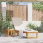 Tumbona Marrón 202 x 53 x 89 cm Madera de Acacia Sólida