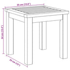 Mesa lateral Aceite Natural 35 x 35 x 34 cm