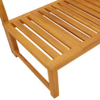 Tumbona Aceite Natural 200 x 57 x 75cm Madera maciza de Acacia