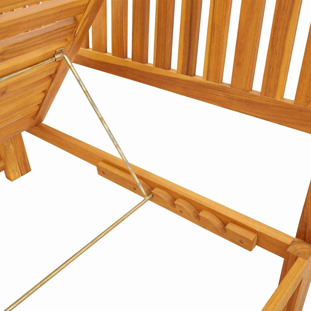 Tumbona Aceite Natural 200 x 57 x 75cm Madera maciza de Acacia
