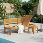 Tumbona Aceite Natural 200 x 57 x 75cm Madera maciza de Acacia