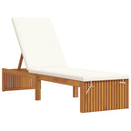 Tumbona Aceite Natural 200 x 55 x 94 cm Madera maciza de Acacia