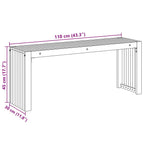 Banco Aceite Natural 110 x 30 x 45 cm Madera de teca maciza