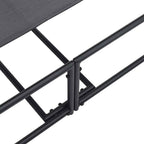 Sofá de sol de jardín con almohada 2 pcs Negro