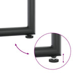 Silla con cojín 4 pcs Negro y Antracita Textileno