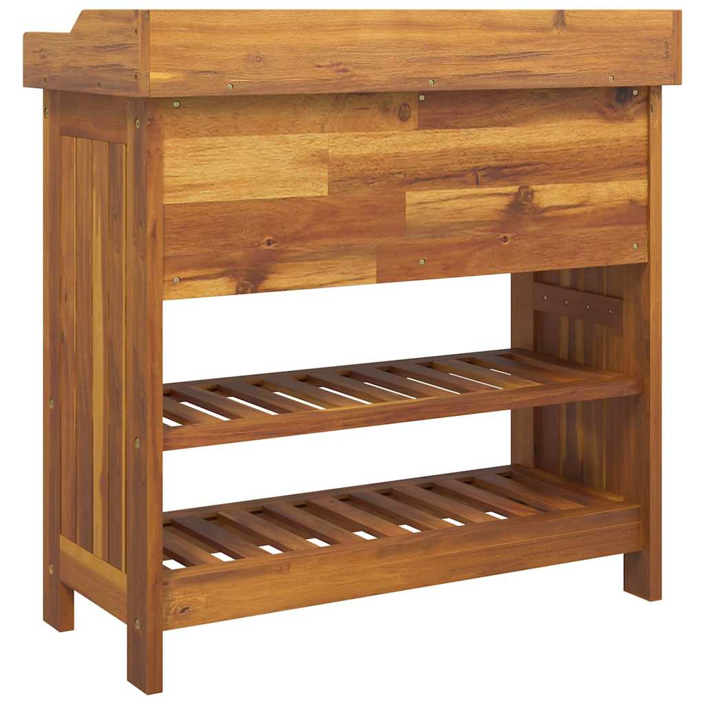 Armario de Jardín con cajón Natural 78 x 36,5 x 78cm