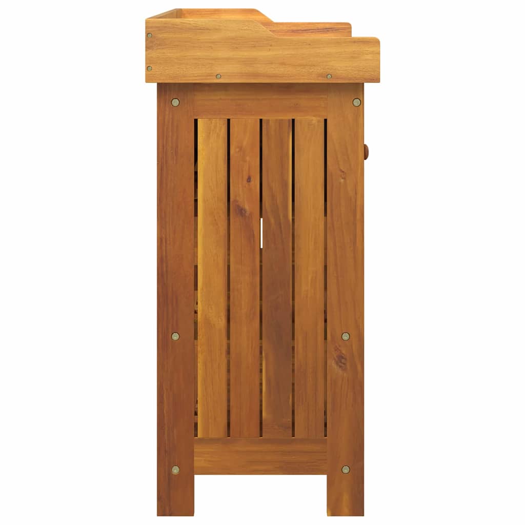 Armario de Jardín con cajón Natural 78 x 36,5 x 78cm