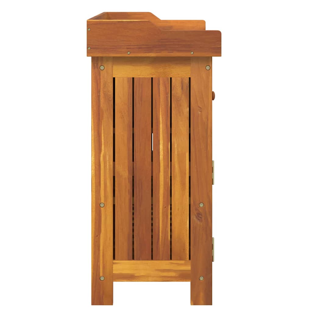 Armario de Jardín con cajón con puerta Natural 78 x 36,5 x 78cm