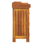 Armario de Jardín con cajón con puerta Natural 78 x 36,5 x 78cm