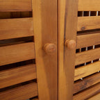Armario de Jardín con estante con puerta Natural 90 x 40 x 90cm