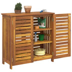 Armario de Jardín con estante con puerta Natural 90 x 40 x 90cm