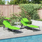 Tumbona plegable 2 pcs Azul 190 x 57 x 81 cm oxford