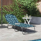 Tumbona plegable 2 pcs Gris 188 x 57 x 86,5 cm Poliéster