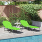 Tumbona plegable 2 pcs Gris 188 x 57 x 86,5 cm Poliéster