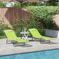 Tumbona plegable 2 pcs Azul marino 182 x 55 x 85,5 cm Textileno