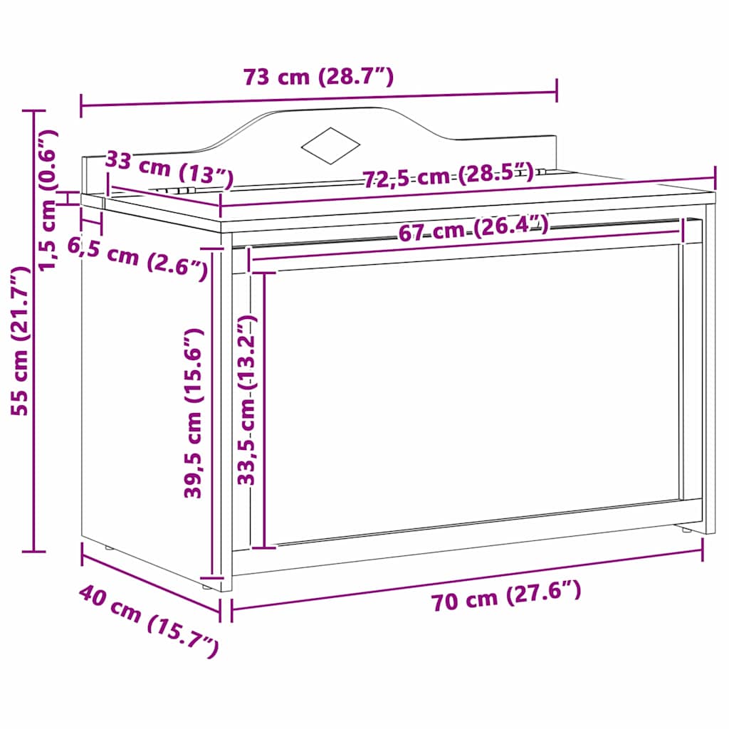 Caja de almacenamiento con frente de pizarra ROROS