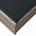 Tumbona Beige 200.5 x 70 x 75 cm ratán sintético