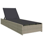 Tumbona Beige 200.5 x 70 x 75 cm ratán sintético