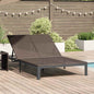 Tumbona Marrón 206 x 115 x 75 cm ratán sintético