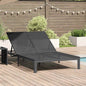 Tumbona Marrón 206 x 115 x 75 cm ratán sintético