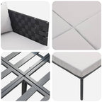 Tumbona con cojín 2-persona Antracita 153 x 115 x 69.5 cm