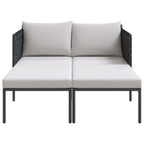 Tumbona con cojín 2-persona Antracita 153 x 115 x 69.5 cm