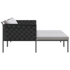 Tumbona con cojín 2-persona Antracita 153 x 115 x 69.5 cm
