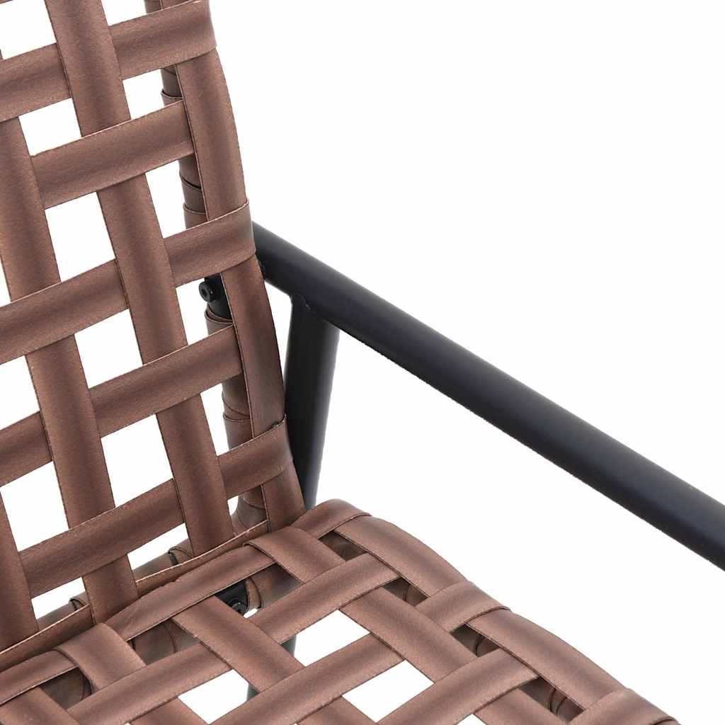 Silla de Jardín 2 pcs Marrón 78 x 55,5 x 75,5 cm