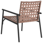 Silla de Jardín 2 pcs Marrón 78 x 55,5 x 75,5 cm