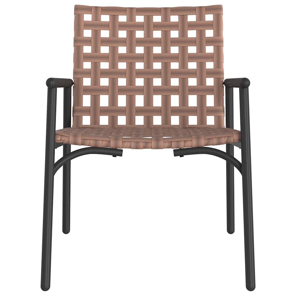 Silla de Jardín 2 pcs Marrón 78 x 55,5 x 75,5 cm